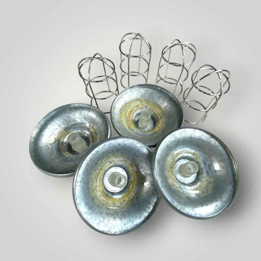 6 Metal Lantern String Light Covers Industrial Style PLUS 4 for Parts or Crafts
